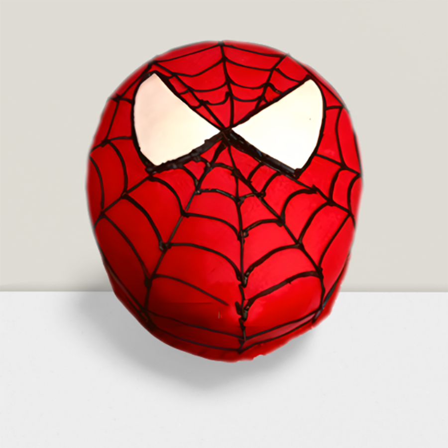 Spiderman Face Cake